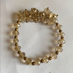 Glass beaded bracelet